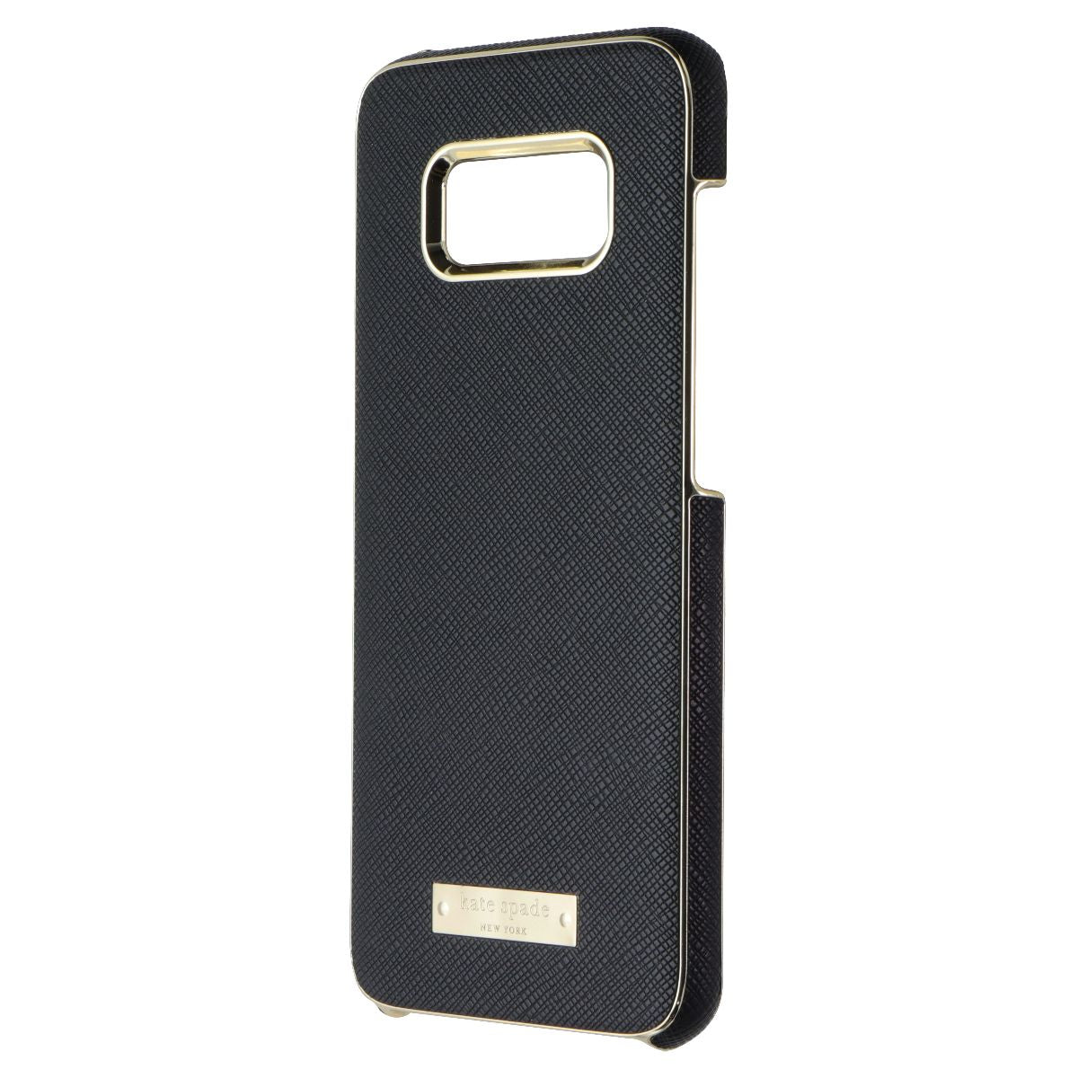 Kate Spade NY Wrap Series Case for Samsung Galaxy S8 (GS8) - Saffiano Black/Gold Cell Phone - Cases, Covers & Skins Kate Spade - Simple Cell Bulk Wholesale Pricing - USA Seller