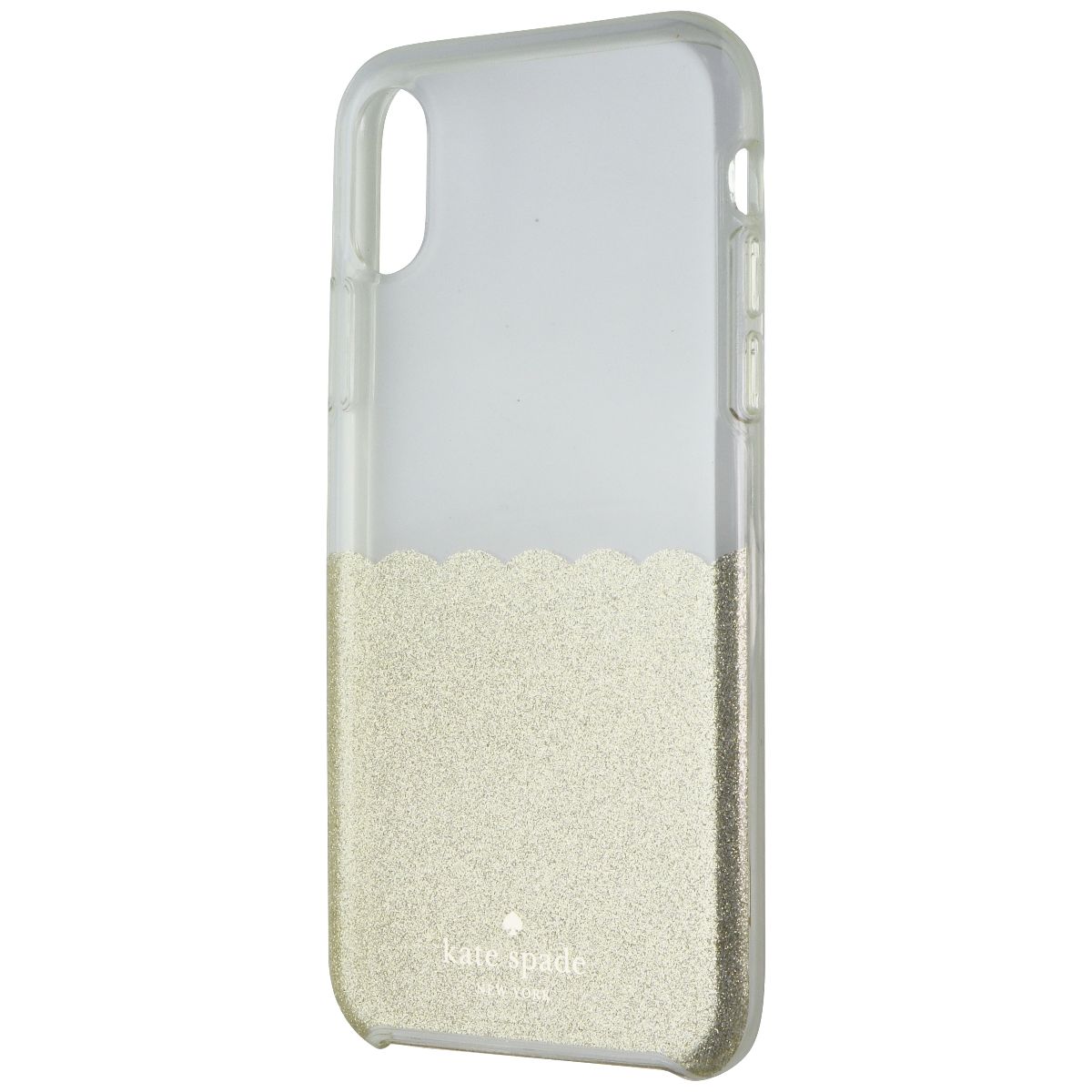 Kate Spade Ring Stand and Case for Apple iPhone X/iPhone XS - Clear/Gold Glitter Cell Phone - Cases, Covers & Skins Kate Spade - Simple Cell Bulk Wholesale Pricing - USA Seller