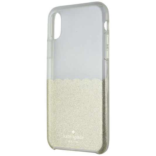 Kate Spade Ring Stand and Case for Apple iPhone X/iPhone XS - Clear/Gold Glitter Cell Phone - Cases, Covers & Skins Kate Spade - Simple Cell Bulk Wholesale Pricing - USA Seller