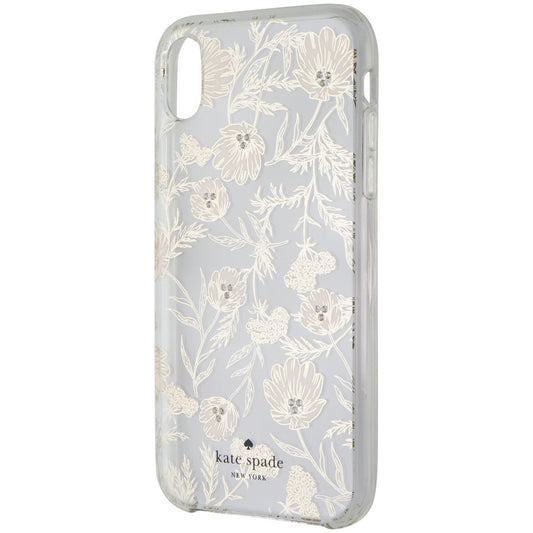 Kate Spade Hardshell Case for Apple iPhone XR - Clear / Pink Blossoms / Gems Cell Phone - Cases, Covers & Skins Kate Spade    - Simple Cell Bulk Wholesale Pricing - USA Seller