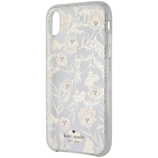 Kate Spade Hardshell Case for Apple iPhone XR - Clear / Pink Blossoms / Gems Cell Phone - Cases, Covers & Skins Kate Spade - Simple Cell Bulk Wholesale Pricing - USA Seller