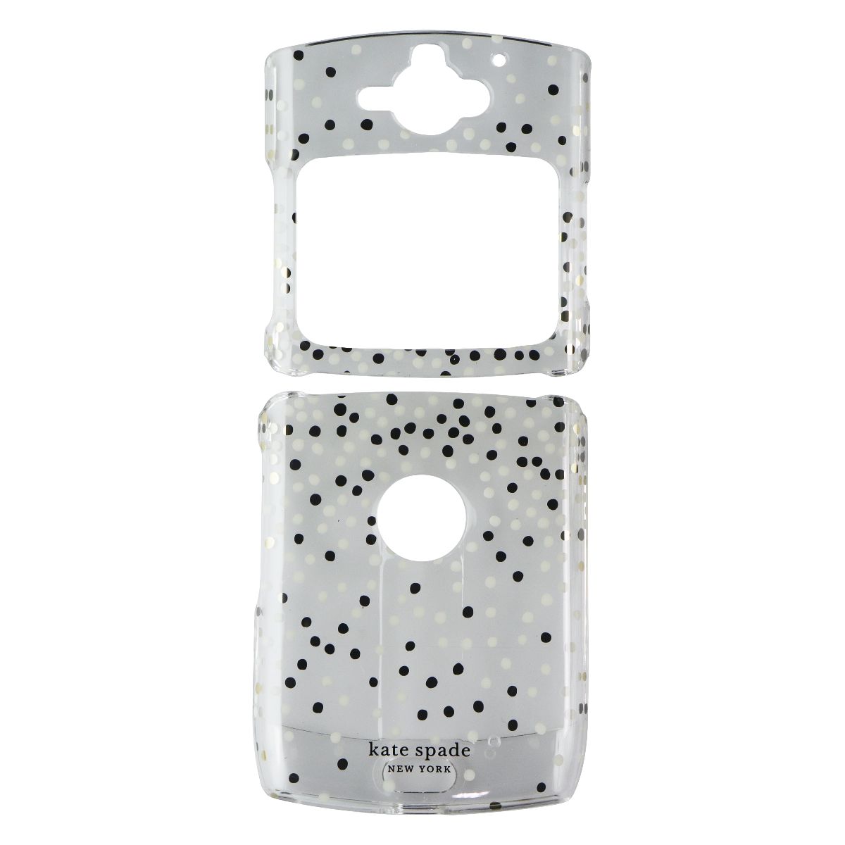 Kate Spade Protective Hardshell Case for Motorola Razr (2019) - Clear/Disco Dots Cell Phone - Cases, Covers & Skins Kate Spade    - Simple Cell Bulk Wholesale Pricing - USA Seller