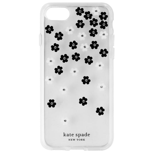 Kate Spade Flexible Hardshell Case for iPhone SE (2nd Gen) & 8/7 - Clear/Flowers Cell Phone - Cases, Covers & Skins Kate Spade - Simple Cell Bulk Wholesale Pricing - USA Seller