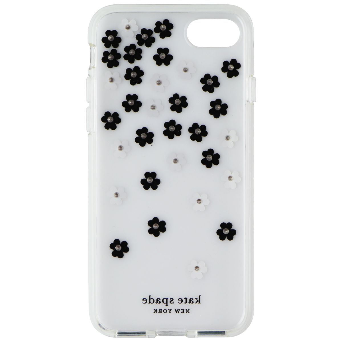 Kate Spade Flexible Hardshell Case for iPhone SE (2nd Gen) & 8/7 - Clear/Flowers Cell Phone - Cases, Covers & Skins Kate Spade - Simple Cell Bulk Wholesale Pricing - USA Seller