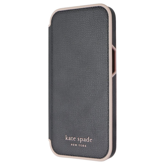 Kate Spade New York Folio Case for iPhone 13 Pro - Black/Pink Cell Phone - Cases, Covers & Skins Kate Spade New York - Simple Cell Bulk Wholesale Pricing - USA Seller