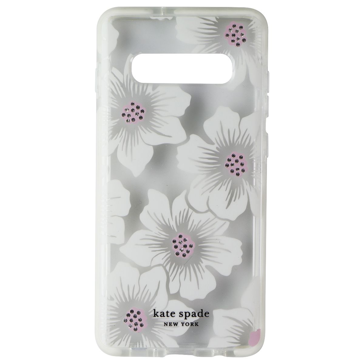 Kate Spade Defensive Hardshell Case for Galaxy (S10+) - Hollyhock Cream / Clear Cell Phone - Cases, Covers & Skins Kate Spade - Simple Cell Bulk Wholesale Pricing - USA Seller