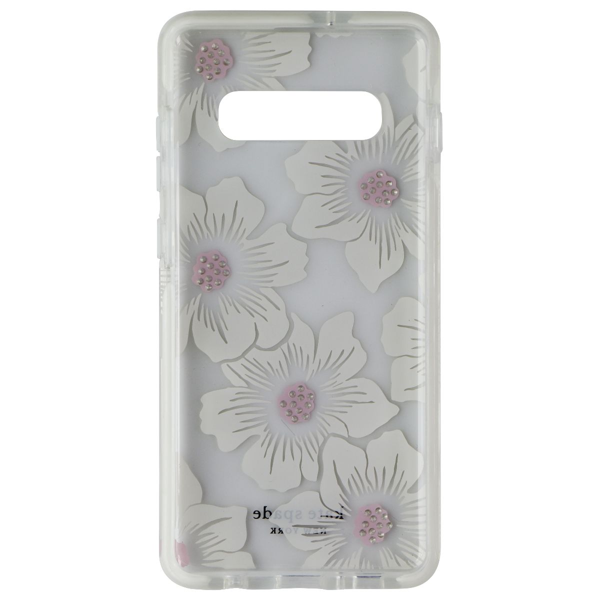 Kate Spade Defensive Hardshell Case for Galaxy (S10+) - Hollyhock Cream / Clear Cell Phone - Cases, Covers & Skins Kate Spade    - Simple Cell Bulk Wholesale Pricing - USA Seller