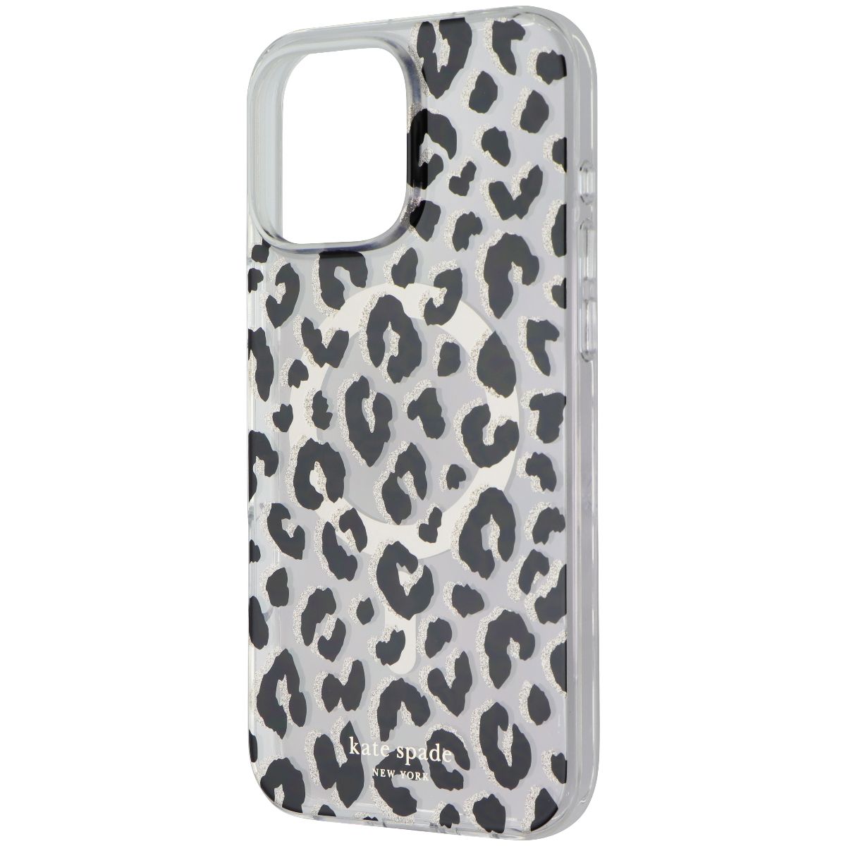 Kate Spade Protective Case for MagSafe for iPhone 16 Pro Max - Glitter Leopard Cell Phone - Cases, Covers & Skins Kate Spade - Simple Cell Bulk Wholesale Pricing - USA Seller