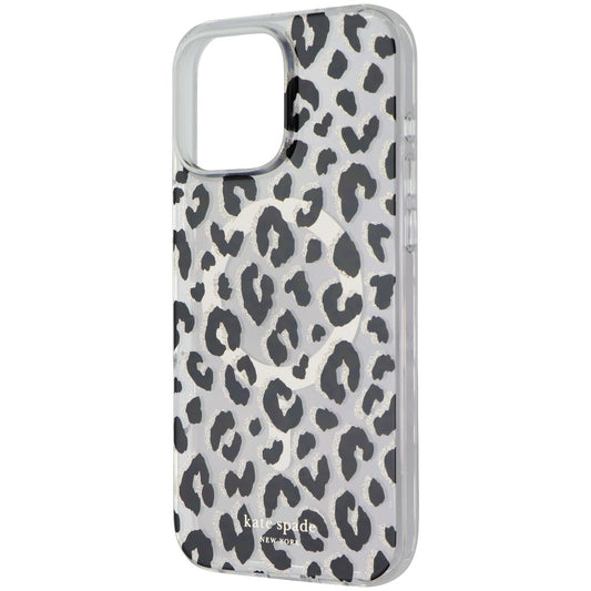 Kate Spade Protective Case for MagSafe for iPhone 16 Pro Max - Glitter Leopard Cell Phone - Cases, Covers & Skins Kate Spade - Simple Cell Bulk Wholesale Pricing - USA Seller