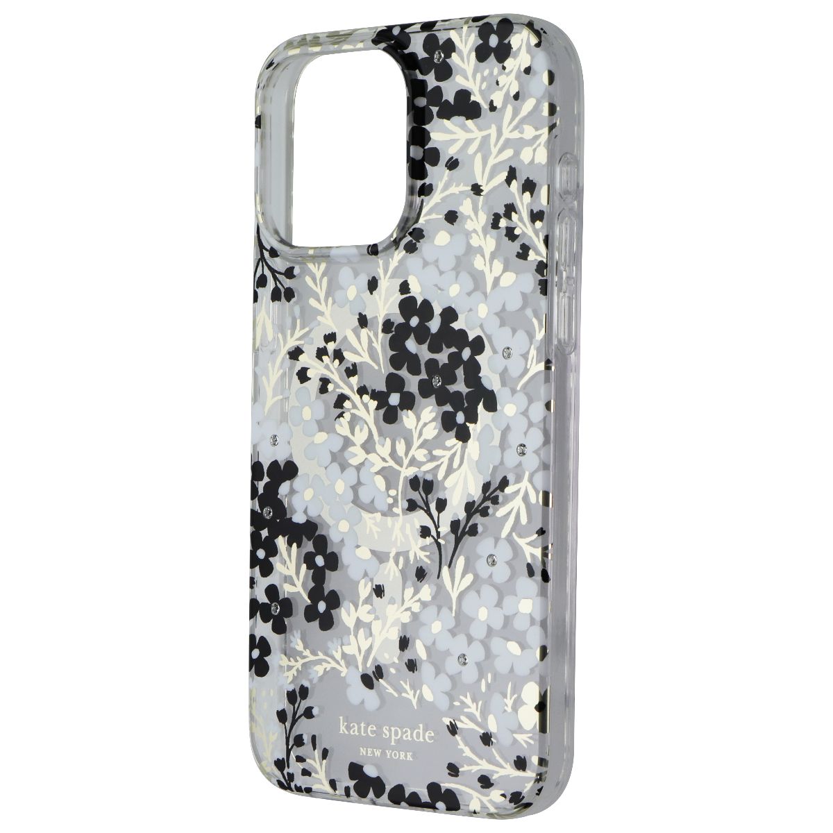 Kate Spade Case for MagSafe for iPhone 15 Pro Max - Multi Floral Black and White Cell Phone - Cases, Covers & Skins Kate Spade - Simple Cell Bulk Wholesale Pricing - USA Seller