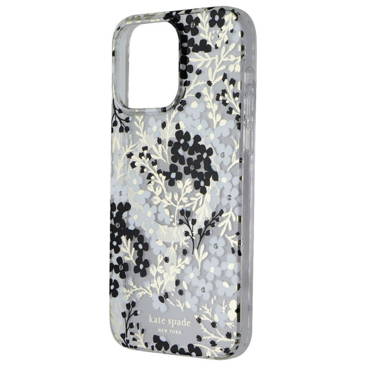 Kate Spade Case for MagSafe for iPhone 15 Pro Max - Multi Floral Black and White Cell Phone - Cases, Covers & Skins Kate Spade - Simple Cell Bulk Wholesale Pricing - USA Seller