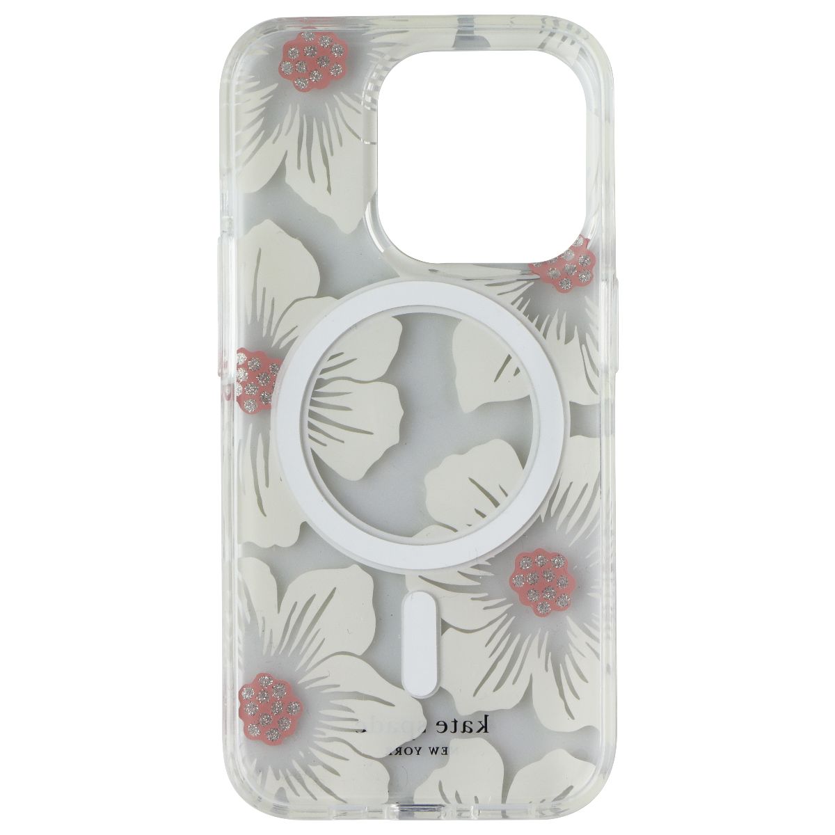 Kate Spade Case for MagSafe for Apple iPhone 15 Pro - Hollyhock Cream Cell Phone - Cases, Covers & Skins Kate Spade - Simple Cell Bulk Wholesale Pricing - USA Seller