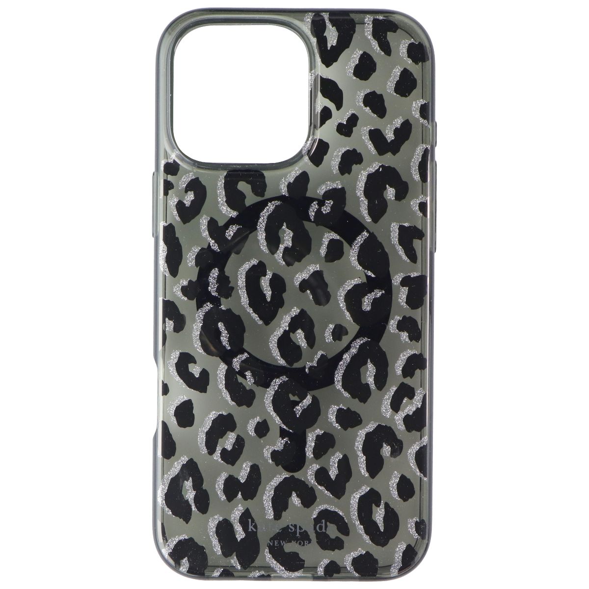 Kate Spade Protective Case for MagSafe for iPhone 16 Pro Max - Black Leopard Cell Phone - Cases, Covers & Skins Kate Spade - Simple Cell Bulk Wholesale Pricing - USA Seller