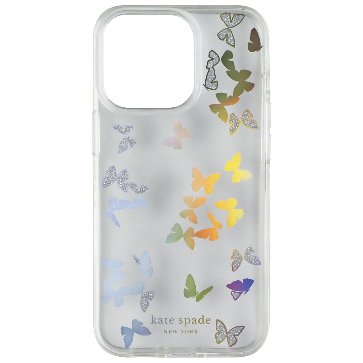 Kate Spade Protective Hardshell Case for iPhone 13 Pro - Butterfly Iridescent Cell Phone - Cases, Covers & Skins Kate Spade - Simple Cell Bulk Wholesale Pricing - USA Seller