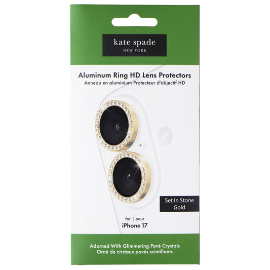 Kate Spade Aluminum Ring HD Lens Protectors for Apple iPhone 17 - Set in Stone Cell Phone - Screen Protectors Kate Spade - Simple Cell Bulk Wholesale Pricing - USA Seller