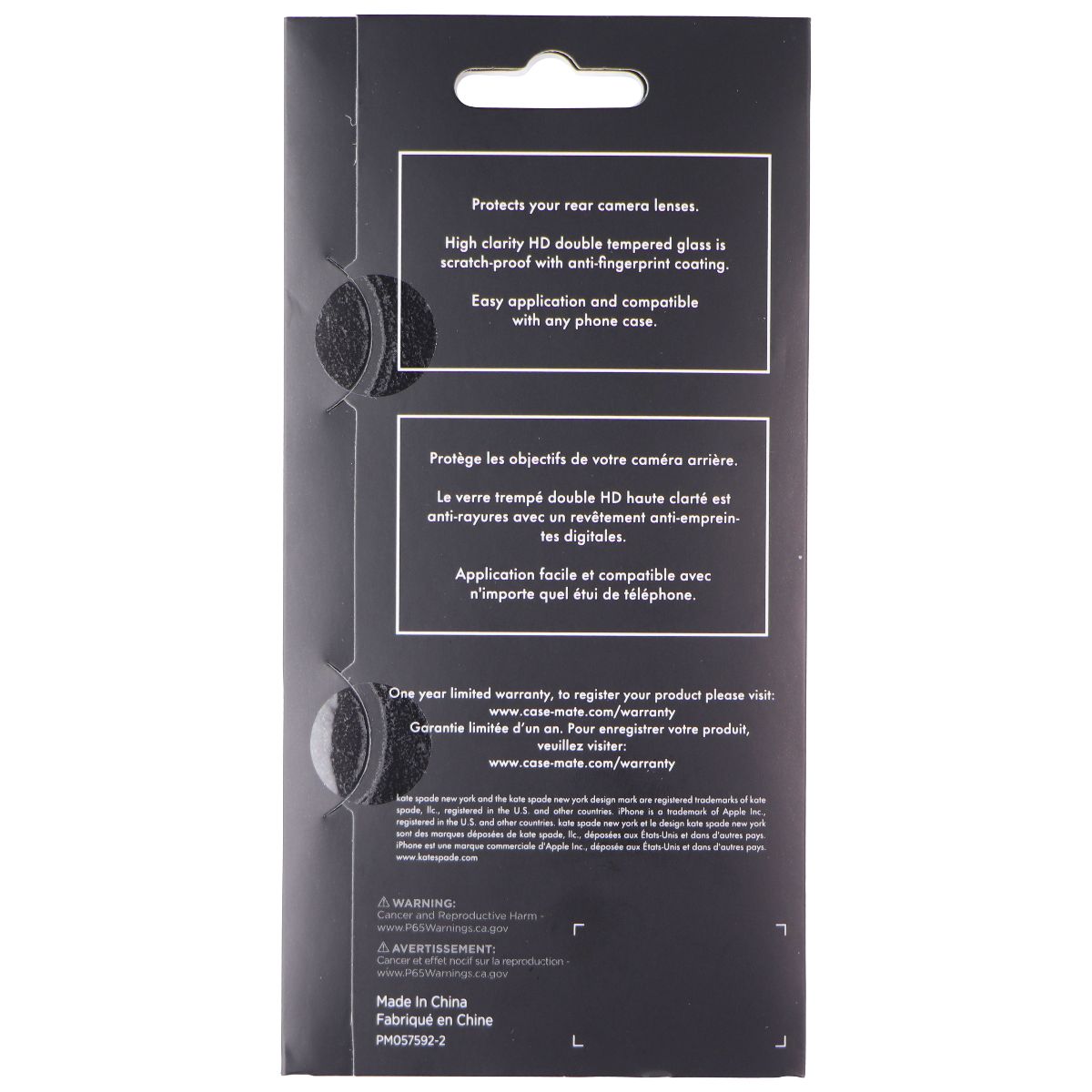 Kate Spade Aluminum Ring HD Lens Protectors for Apple iPhone 17 - Set in Stone Cell Phone - Screen Protectors Kate Spade - Simple Cell Bulk Wholesale Pricing - USA Seller