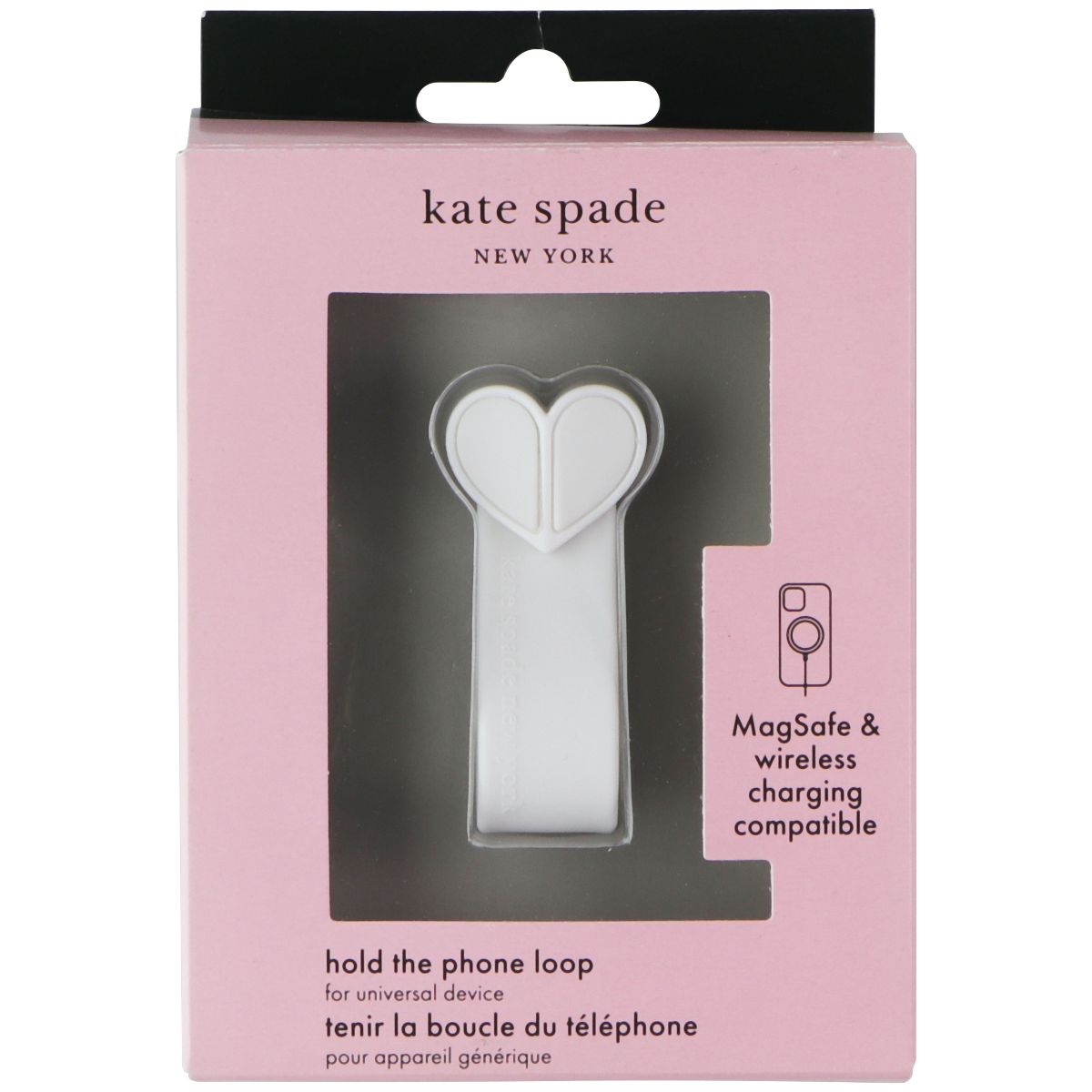 Kate Spade New York Phone Holder and Loop Stand - White Cell Phone - Mounts & Holders Kate Spade New York - Simple Cell Bulk Wholesale Pricing - USA Seller