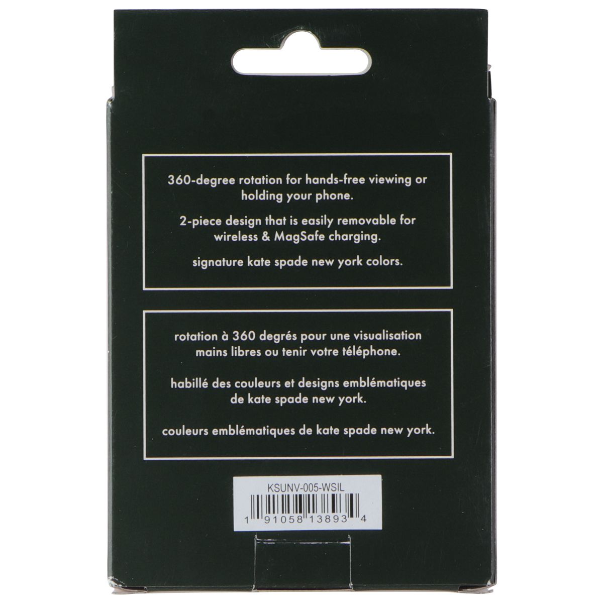 Kate Spade New York Phone Holder and Loop Stand - White Cell Phone - Mounts & Holders Kate Spade New York - Simple Cell Bulk Wholesale Pricing - USA Seller