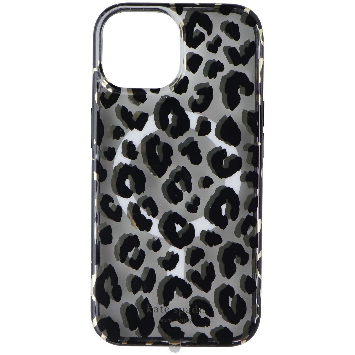 Kate Spade Protective Case for MagSafe for iPhone 15/14/13 - City Leopard Black Cell Phone - Cases, Covers & Skins Kate Spade - Simple Cell Bulk Wholesale Pricing - USA Seller