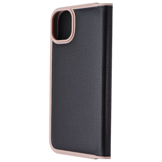 Kate Spade Wrap Folio Case for iPhone 14 Pro Max - Black/Pale Vellum Bumper Cell Phone - Cases, Covers & Skins Kate Spade - Simple Cell Bulk Wholesale Pricing - USA Seller