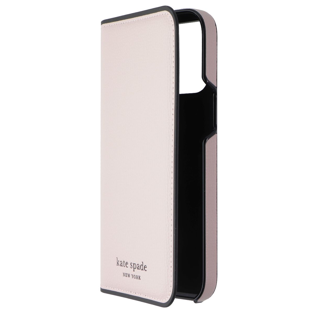 Kate Spade Wrap Folio Case for iPhone 14 Pro Max - Pale Vellum/Black Bumper Cell Phone - Cases, Covers & Skins Kate Spade - Simple Cell Bulk Wholesale Pricing - USA Seller