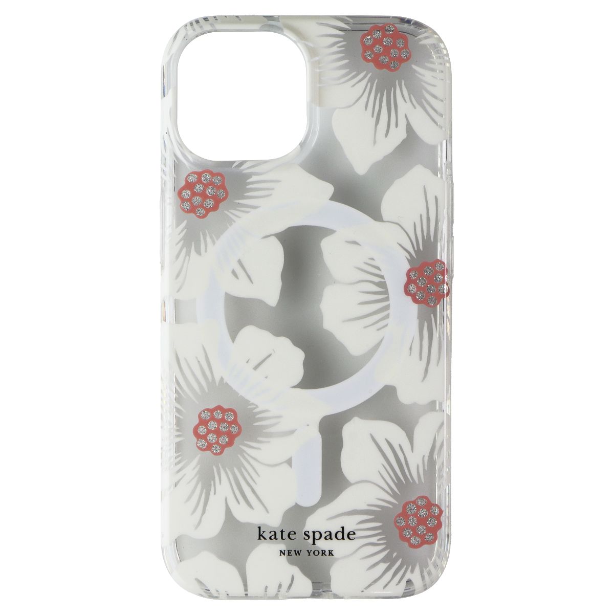 Kate Spade Case for MagSafe for Apple iPhone 15/14/13 - Hollyhock Cream Cell Phone - Cases, Covers & Skins Kate Spade    - Simple Cell Bulk Wholesale Pricing - USA Seller