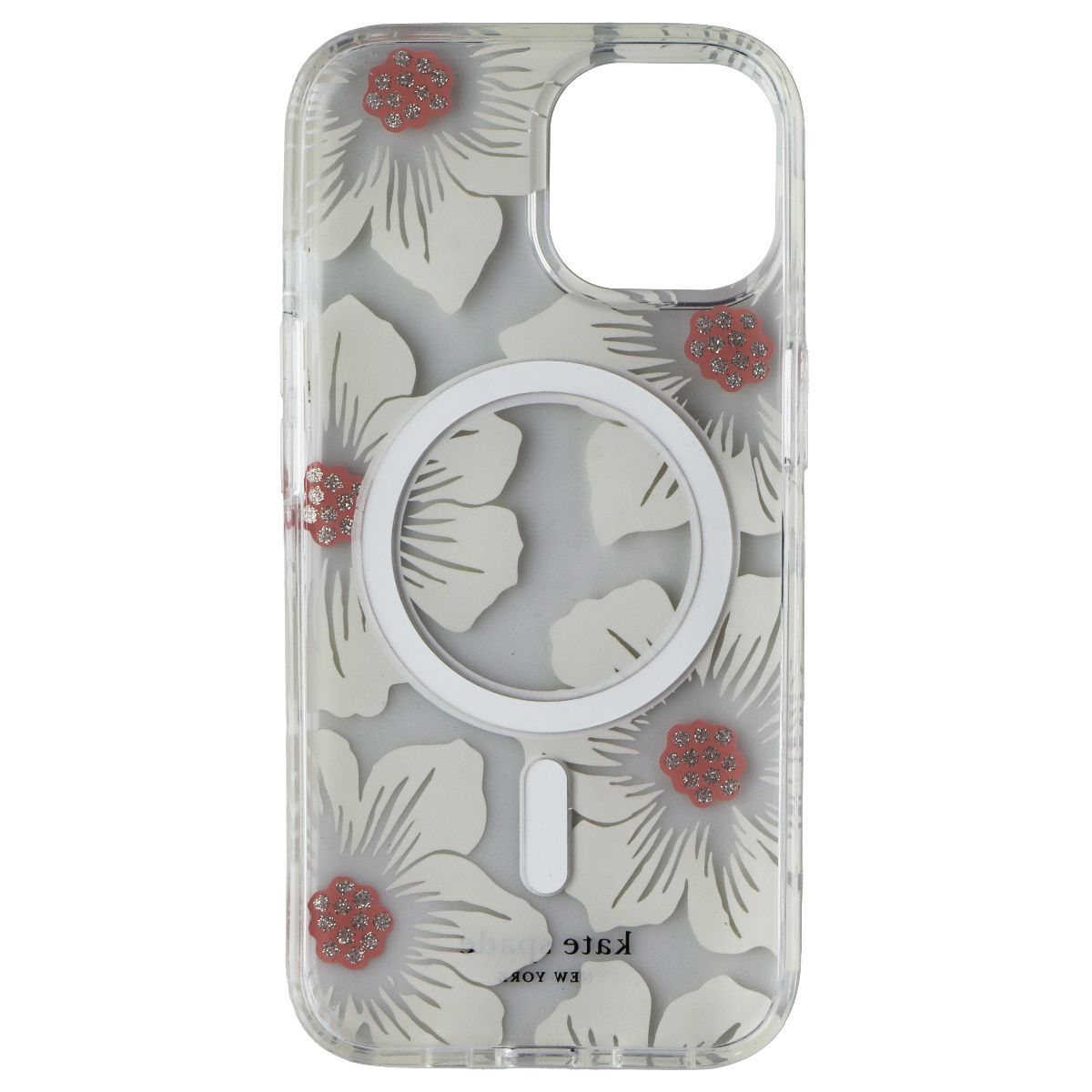 Kate Spade Case for MagSafe for Apple iPhone 15/14/13 - Hollyhock Cream Cell Phone - Cases, Covers & Skins Kate Spade - Simple Cell Bulk Wholesale Pricing - USA Seller
