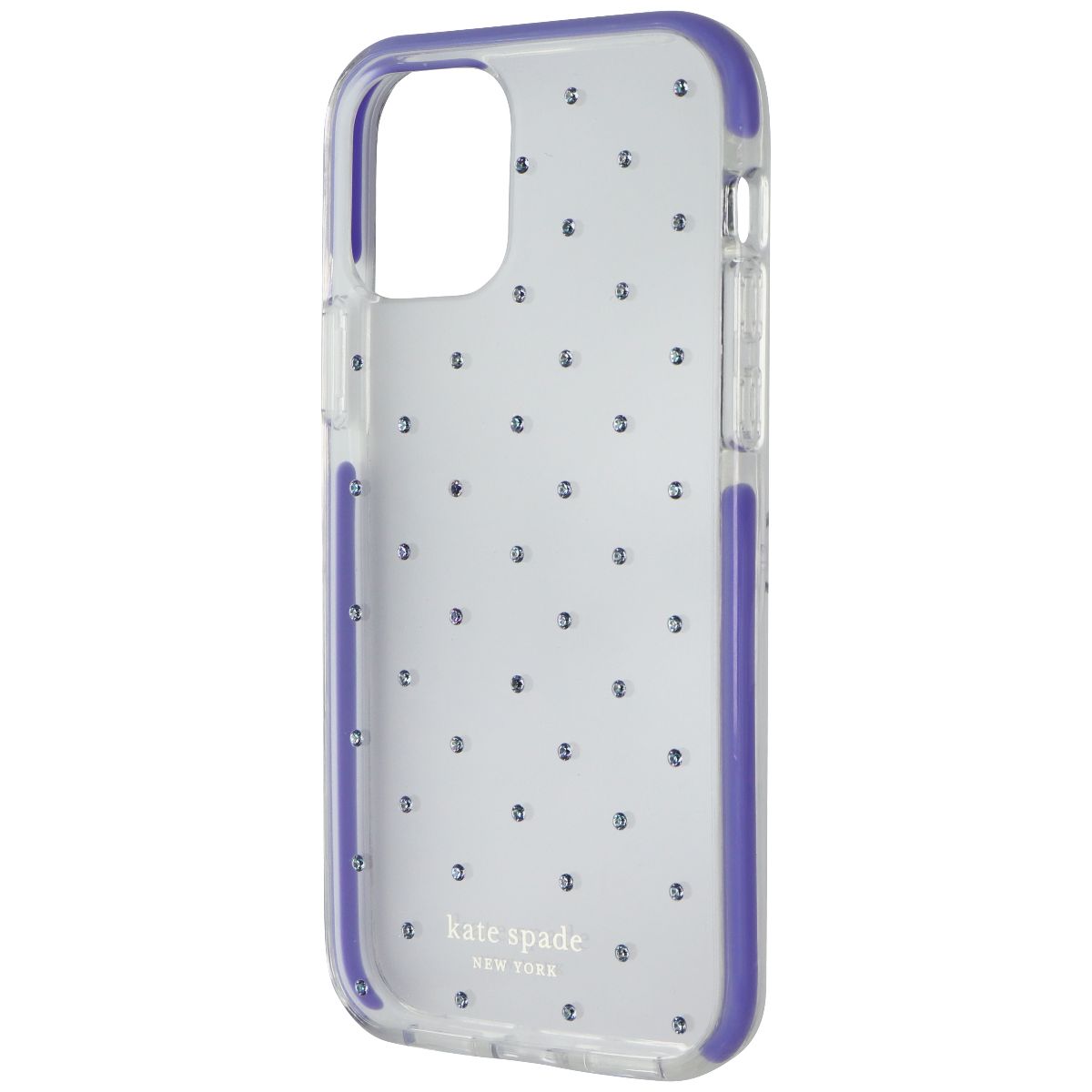 Kate Spade Defensive Hard Case for iPhone 12 Pro & iPhone 12 - Pin Dot Lilac