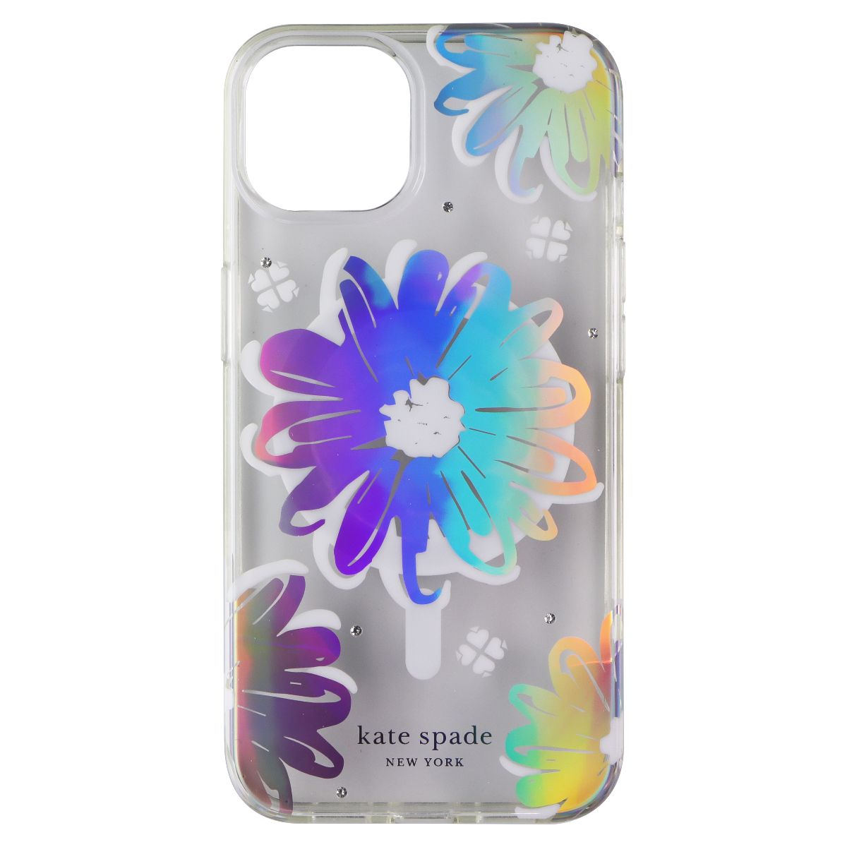 Kate Spade Hardshell Case for MagSafe for iPhone 13 - Daisy Iridescent Foil Cell Phone - Cases, Covers & Skins Kate Spade - Simple Cell Bulk Wholesale Pricing - USA Seller
