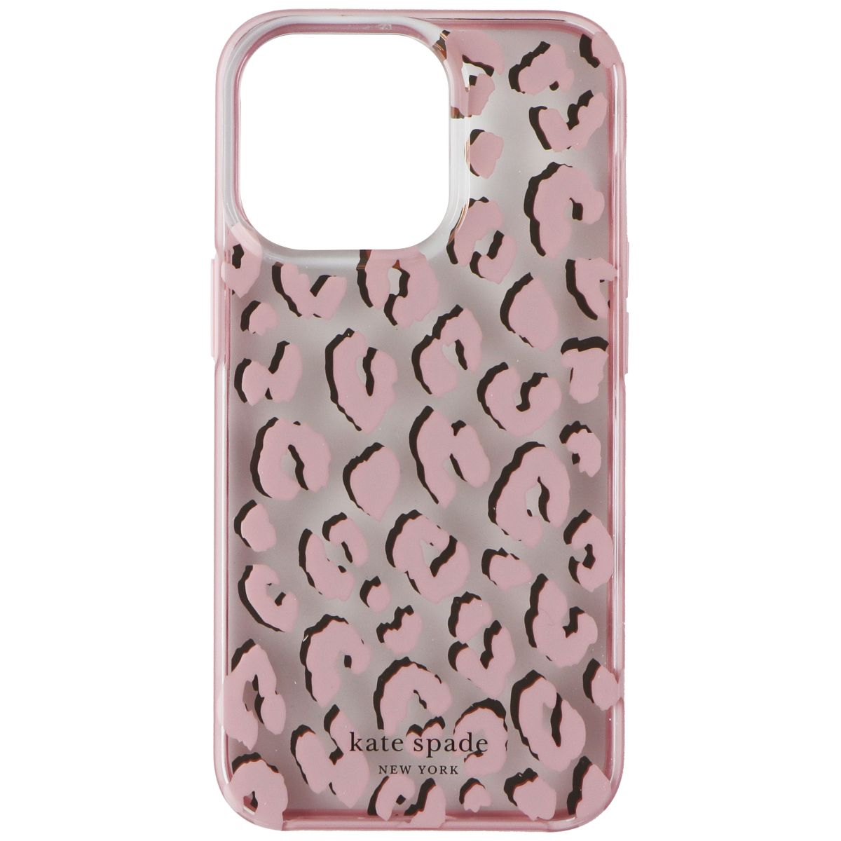 Kate Spade Protective Hardshell Case for iPhone 13 Pro - City Leopard Pink Cell Phone - Cases, Covers & Skins Kate Spade - Simple Cell Bulk Wholesale Pricing - USA Seller