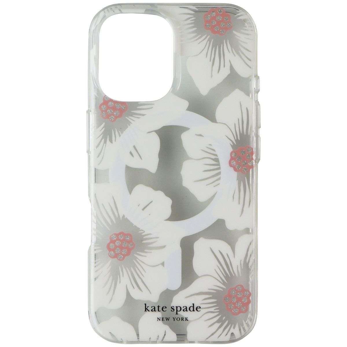 Kate Spade Protective Case for MagSafe for Apple iPhone 16 - Hollyhock Floral Cell Phone - Cases, Covers & Skins Kate Spade New York - Simple Cell Bulk Wholesale Pricing - USA Seller