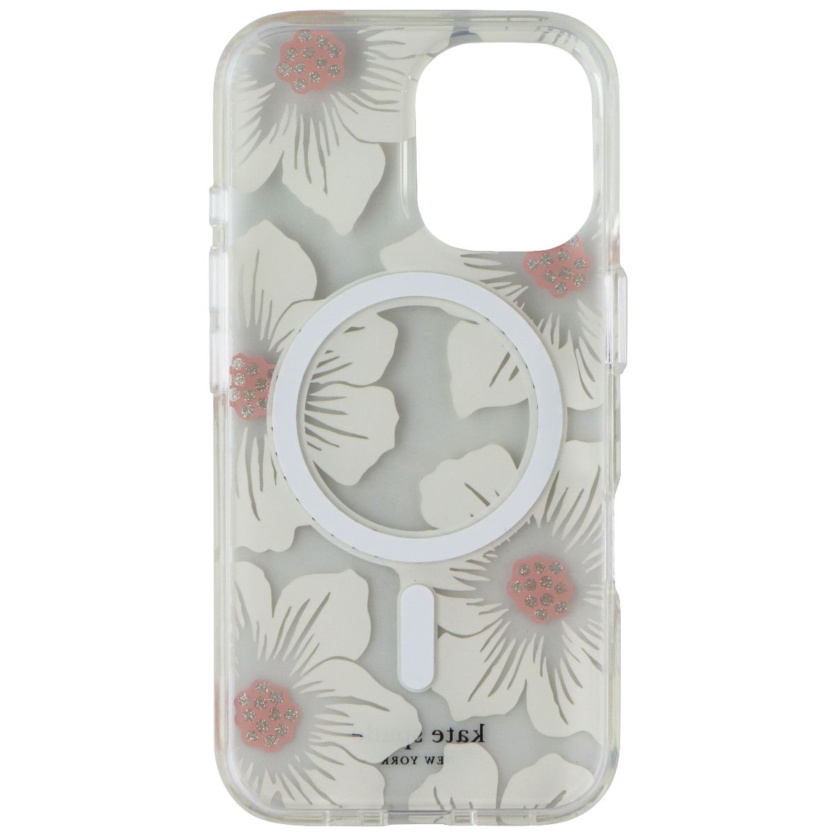 Kate Spade Protective Case for MagSafe for Apple iPhone 16 - Hollyhock Floral Cell Phone - Cases, Covers & Skins Kate Spade New York - Simple Cell Bulk Wholesale Pricing - USA Seller