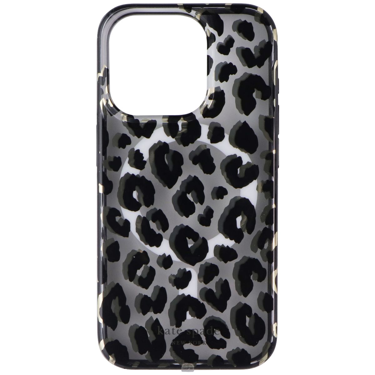Kate Spade Protective Case for MagSafe for iPhone 15 Pro - City Leopard Black Cell Phone - Cases, Covers & Skins Kate Spade New York - Simple Cell Bulk Wholesale Pricing - USA Seller