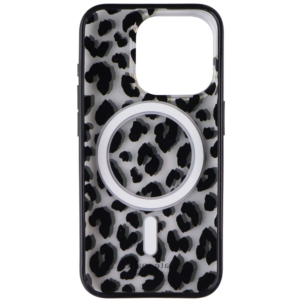 Kate Spade Protective Case for MagSafe for iPhone 15 Pro - City Leopard Black Cell Phone - Cases, Covers & Skins Kate Spade New York - Simple Cell Bulk Wholesale Pricing - USA Seller