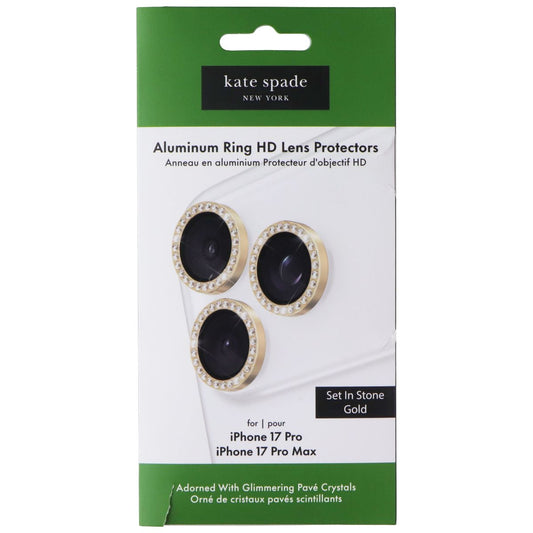 Kate Spade Alum Ring HD Lens Protectors for iPhone 17 Pro/Pro Max - Set in Stone Cell Phone - Screen Protectors Kate Spade - Simple Cell Bulk Wholesale Pricing - USA Seller