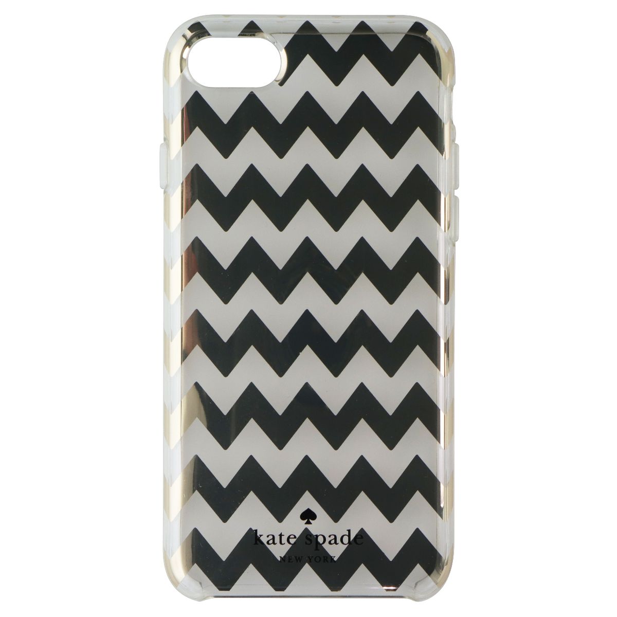 Kate Spade Hybrid Hardshell Case for Apple iPhone 6/6s - Clear / Gold Zig Zag Cell Phone - Cases, Covers & Skins Kate Spade - Simple Cell Bulk Wholesale Pricing - USA Seller