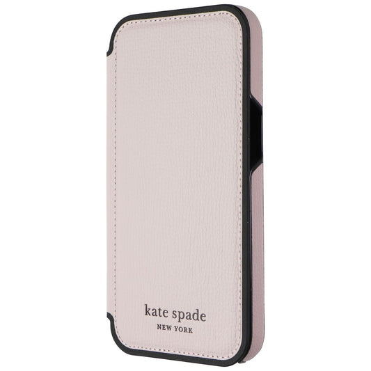 Kate Spade Wrap Folio Case for Apple iPhone 13 Pro - Pink Vellum Black Cell Phone - Cases, Covers & Skins Kate Spade - Simple Cell Bulk Wholesale Pricing - USA Seller