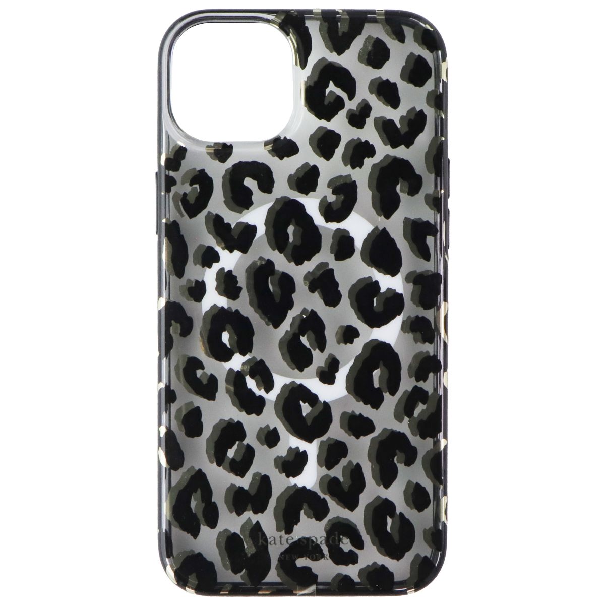 Kate Spade Protective Case for MagSafe for Apple iPhone 15 Plus - Leopard Black Cell Phone - Cases, Covers & Skins Kate Spade - Simple Cell Bulk Wholesale Pricing - USA Seller