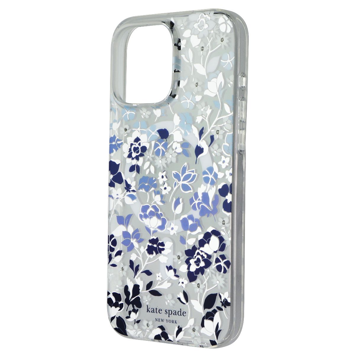 Kate Spade Protective Case (MagSafe) for iPhone 16 Pro Max - Flowerbed Blue Gems