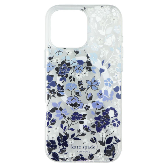 Kate Spade Protective Case (MagSafe) for iPhone 16 Pro Max - Flowerbed Blue Gems