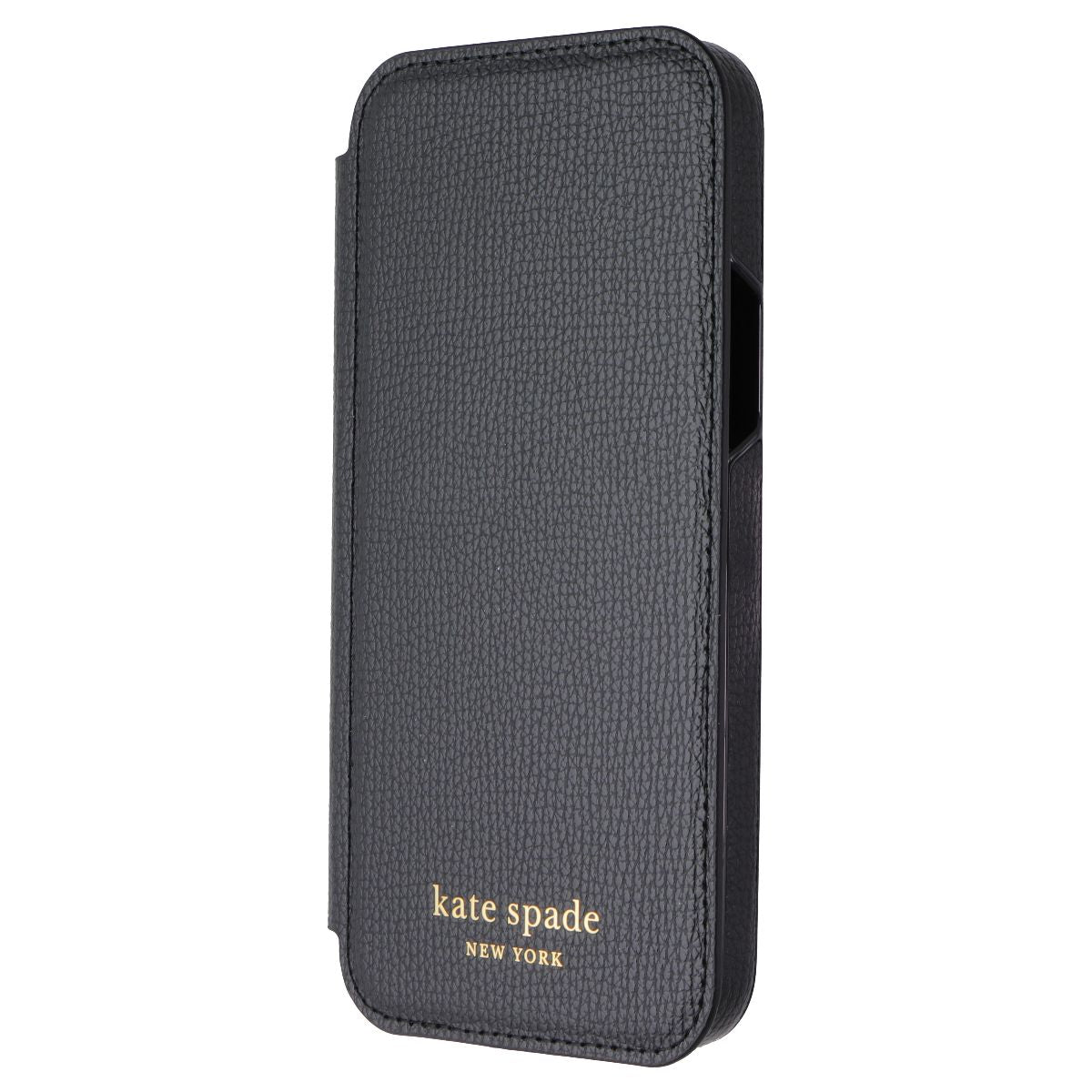 Kate Spade Wrap Folio Wallet Case for Apple iPhone 12 / 12 Pro - Black Crumbs Cell Phone - Cases, Covers & Skins Kate Spade - Simple Cell Bulk Wholesale Pricing - USA Seller
