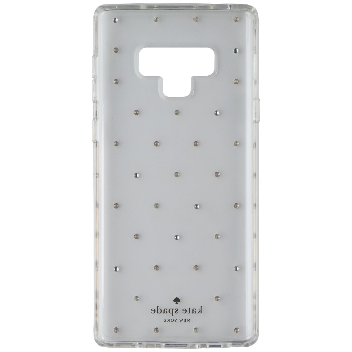 Kate Spade Hardshell Case for Samsung Galaxy Note9 - Clear with Pin Dot Gems Cell Phone - Cases, Covers & Skins Kate Spade    - Simple Cell Bulk Wholesale Pricing - USA Seller