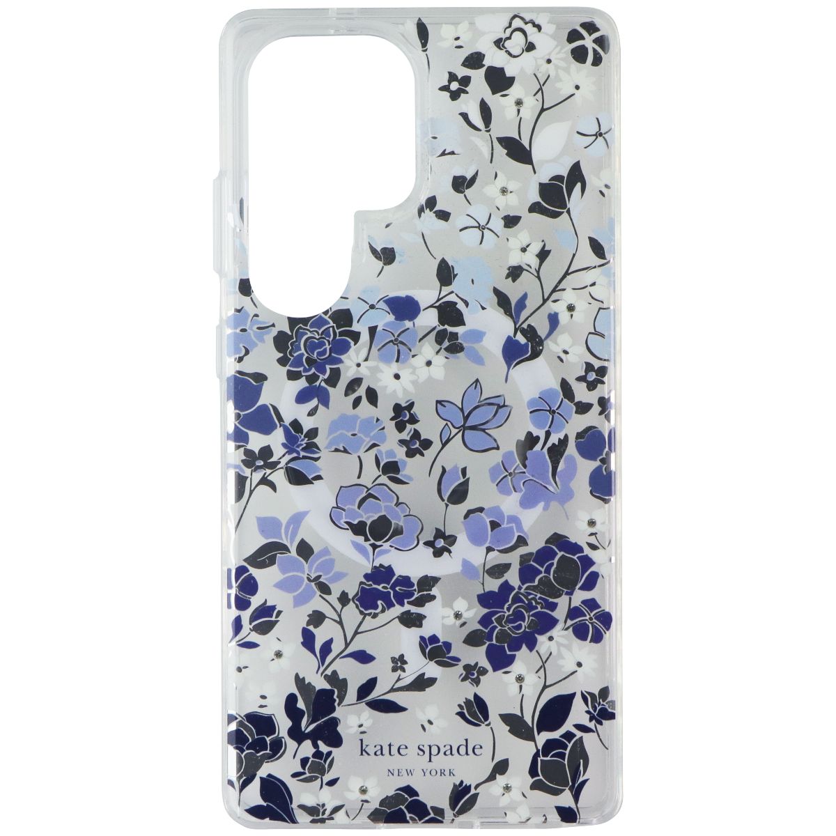 Kate Spade Protective Case for MagSafe - Galaxy S25 Ultra - Flowerbed Blue Gems Cell Phone - Cases, Covers & Skins Kate Spade - Simple Cell Bulk Wholesale Pricing - USA Seller