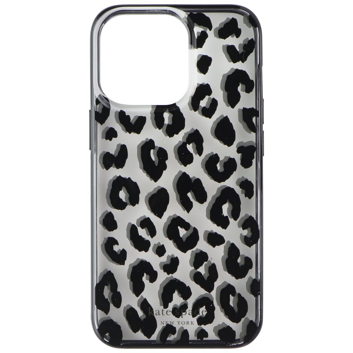 Kate Spade Protective Hardshell Case for iPhone 13 Pro - City Leopard Black Cell Phone - Cases, Covers & Skins Kate Spade - Simple Cell Bulk Wholesale Pricing - USA Seller