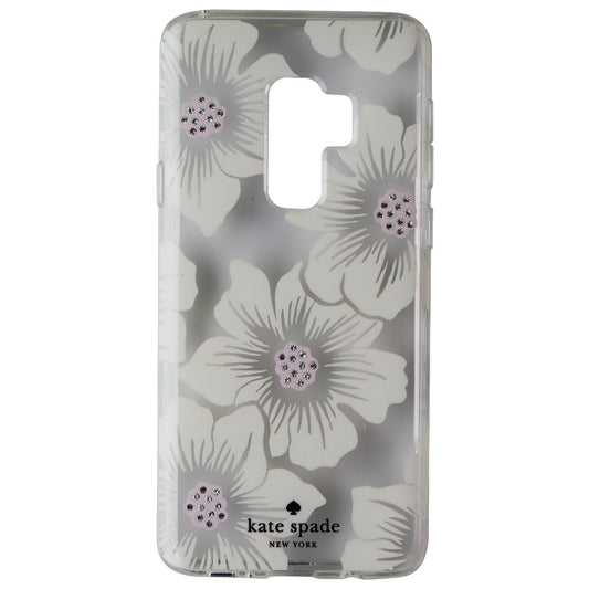 Kate Spade Hard Case for Samsung Galaxy S9+ (Plus) - Clear/White Flower/Gems Cell Phone - Cases, Covers & Skins Kate Spade - Simple Cell Bulk Wholesale Pricing - USA Seller