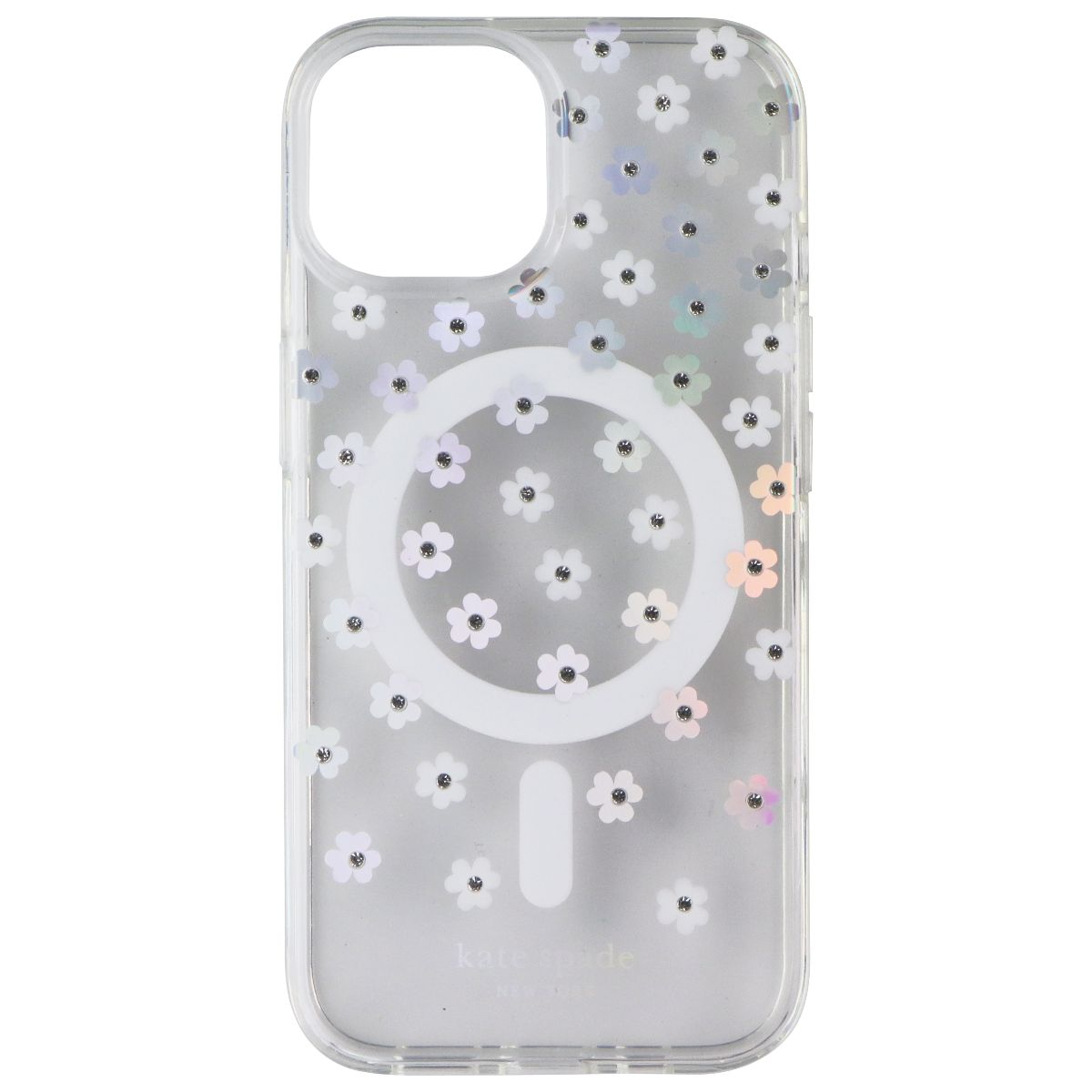 Kate Spade Protective Case for MagSafe for Apple iPhone 15 - Scattered Flowers Cell Phone - Cases, Covers & Skins Kate Spade - Simple Cell Bulk Wholesale Pricing - USA Seller