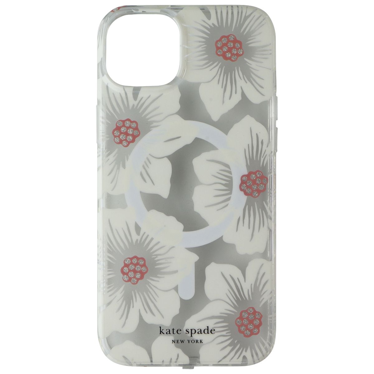 Kate Spade Case for MagSafe for Apple iPhone 15 Plus - Hollyhock Flowers Cell Phone - Cases, Covers & Skins Kate Spade - Simple Cell Bulk Wholesale Pricing - USA Seller