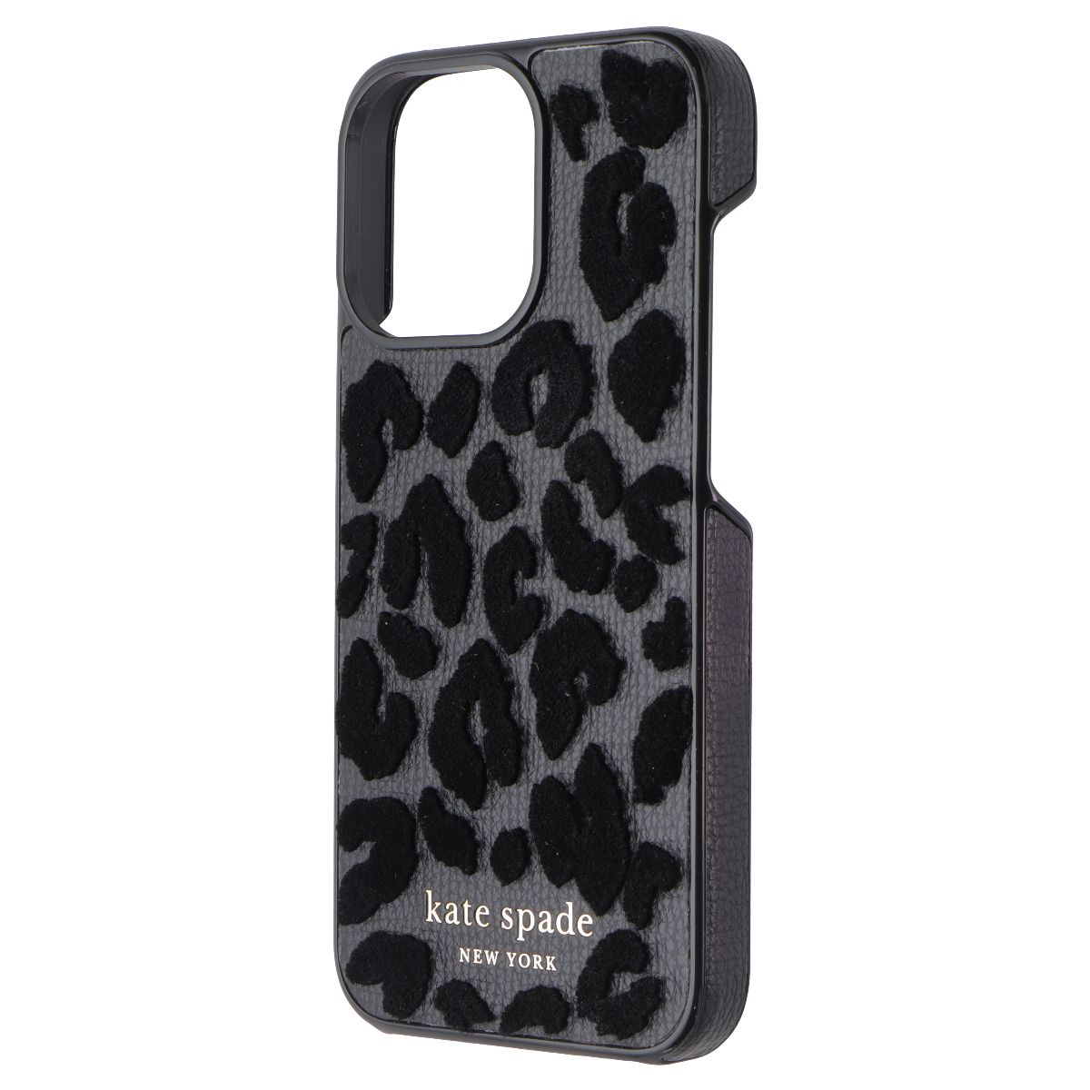 Kate Spade New York Wrap Case for iPhone 13 Pro - Leopard Flocked Cell Phone - Cases, Covers & Skins Kate Spade New York - Simple Cell Bulk Wholesale Pricing - USA Seller