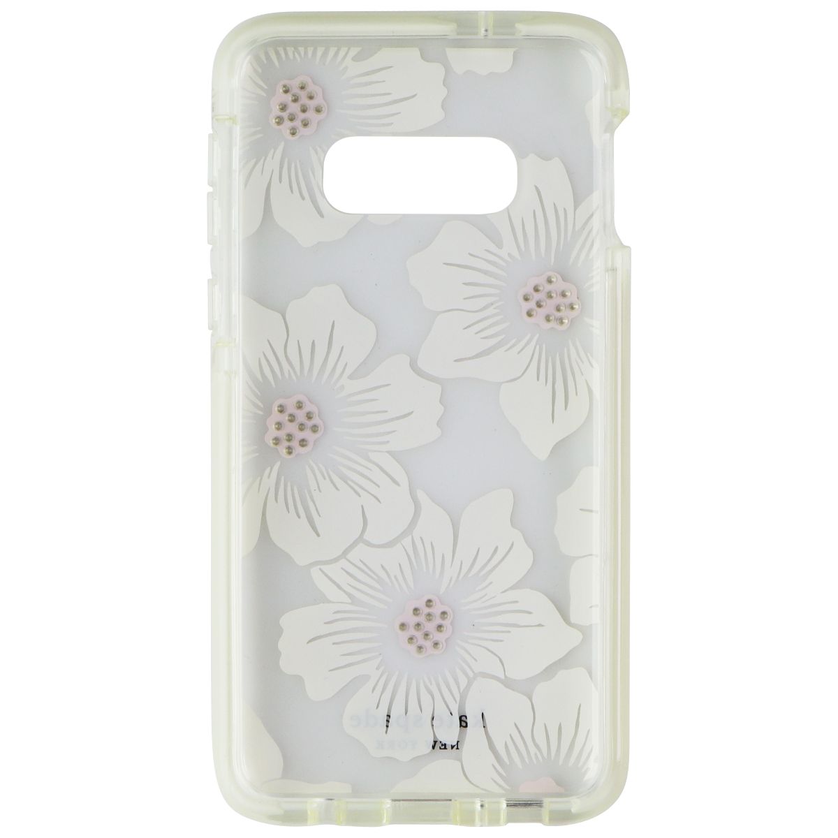 Kate Spade Defensive Hard Case for Galaxy S10e - Hollyhock Floral / Clear Cream Cell Phone - Cases, Covers & Skins Kate Spade - Simple Cell Bulk Wholesale Pricing - USA Seller
