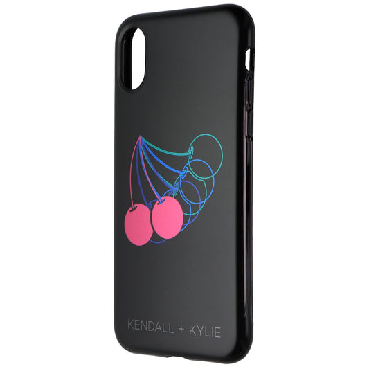 Kendall + Kylie Protective Printed Case for Apple iPhone X - Black/Multi Cherry Cell Phone - Cases, Covers & Skins Kendall + Kylie    - Simple Cell Bulk Wholesale Pricing - USA Seller
